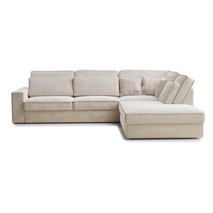 Krémovobiela ženilková rohová pohovka (pravý roh/do L) Kirou – Maison de Rêve vyobraziť