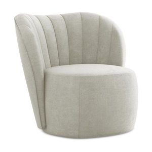 Krémovobiele ženilkové kreslo Keloa – Makamii vyobraziť