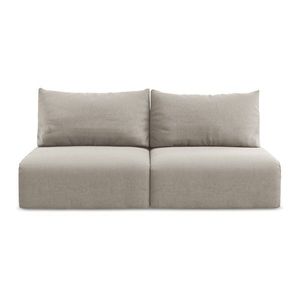 Taupe zamatová rozkladacia/s úložným priestorom pohovka 216 cm Kalena – Makamii vyobraziť