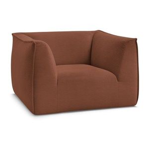 Oranžové menčestrové kreslo Giorgia – Bobochic Paris vyobraziť