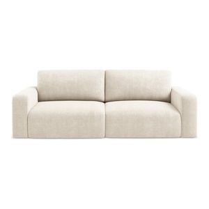 Krémovobiela ženilková rozkladacia/s úložným priestorom pohovka 252 cm Kona – Makamii vyobraziť