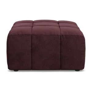 Vínovočervená zamatová podnožka Aloha – Makamii vyobraziť