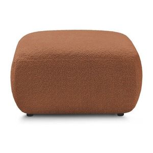 Oranžová podnožka z textílie buklé Montaigne – Bobochic Paris vyobraziť