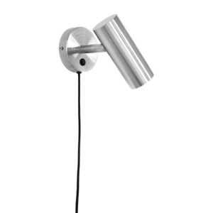 Oceľové nástenné svietidlo do zásuvky v striebornej farbe Paris – House Nordic vyobraziť