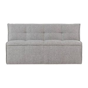 Svetlosivá polstrovaná lavica z textílie buklé Cluster – vtwonen vyobraziť