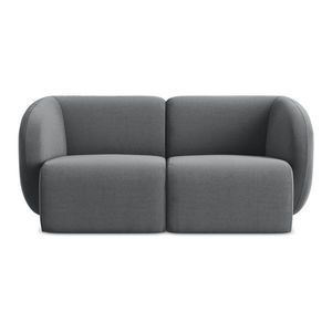 Sivá zamatová pohovka 174 cm Lani – Makamii vyobraziť