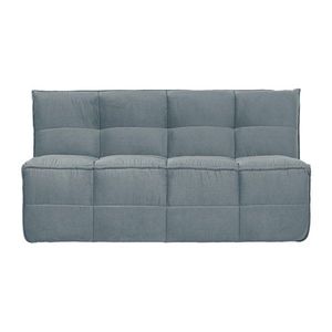 Modrá zamatová polstrovaná lavica Cluster – vtwonen vyobraziť