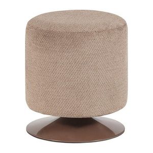 Svetlohnedý taburet z textílie buklé Islen – WOOOD vyobraziť