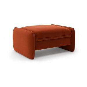 Zamatová podnožka v tehlovej farbe Georgia – Micadoni vyobraziť