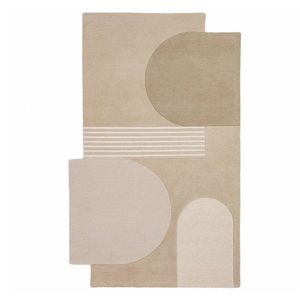 Ručne tkaný vlnený koberec v prírodnej farbe 200x290 cm Lozenge – Flair Rugs vyobraziť