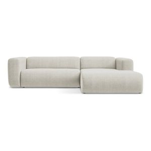 Béžová rohová pohovka (pravý roh/s leňoškou) Ekahi – Makamii vyobraziť