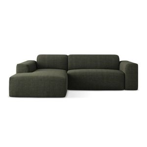 Zelená rohová pohovka (ľavý roh/s leňoškou) Keli – Makamii vyobraziť