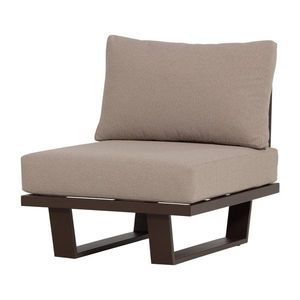 Hnedé kovové/polstrované záhradné kreslo Bear – WOOOD vyobraziť