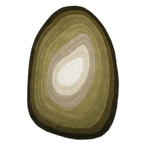 Zelený ručne tkaný vlnený koberec 200x290 cm Puddle Ombre – Flair Rugs vyobraziť