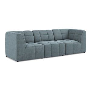 Modrá pohovka z textílie buklé 255 cm Aloha – Makamii vyobraziť