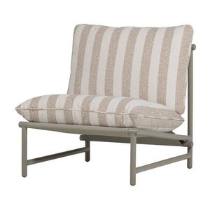 Béžové kovové/polstrované záhradné kreslo Elvo – WOOOD vyobraziť