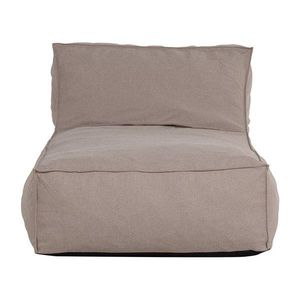 Sivobéžové polstrované záhradné ležadlo Velora – WOOOD vyobraziť