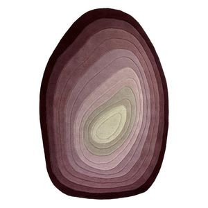 Fialový ručne tkaný vlnený koberec 200x290 cm Puddle Ombre – Flair Rugs vyobraziť