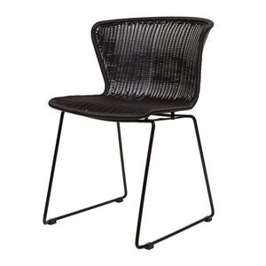 Čierne z umelého ratanu záhradné stoličky v súprave 2 ks Wings – WOOOD vyobraziť