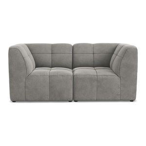 Sivá zamatová pohovka 180 cm Aloha – Makamii vyobraziť