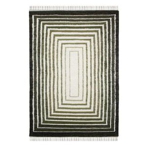 Zelený ručne tkaný koberec s prímesou vlny 140x200 cm Boucle Frame – Flair Rugs vyobraziť