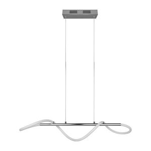 Kovové LED závesné svietidlo so stmievačom v striebornej farbe Argos – Reality vyobraziť