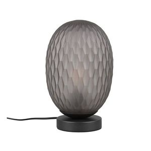 Matne čierna stolová lampa so skleneným tienidlom (výška 28, 5 cm) Facette – Trio vyobraziť