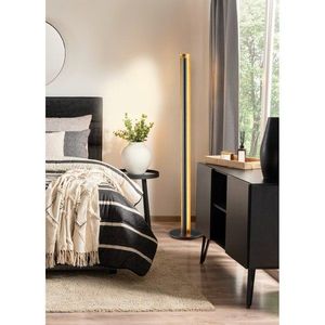 Čierna LED stojacia lampa so stmievačom (výška 142, 5 cm) Texel – Trio vyobraziť