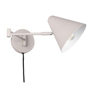 Slonovinové nástenné svietidlo s ohýbateľnou konštrukciou do zásuvky ø 15 cm Cosima – Trio vyobraziť