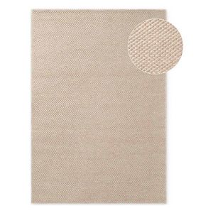 Béžový ručne tkaný vlnený koberec 140x200 cm Lyon Beans – Elle Decoration vyobraziť