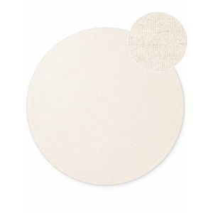 Krémovobiely ručne tkaný vlnený okrúhly koberec ø 160 cm Puristic Knots – Elle Decoration vyobraziť