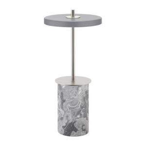Sivá mramorová LED stolová lampa so stmievačom s kovovým tienidlom (výška 25, 5 cm) Asteria Move Mini – UMAGE vyobraziť