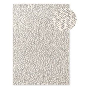 Svetlosivý/krémovobiely ručne tkaný vlnený koberec 160x230 cm Lyon Beans – Elle Decoration vyobraziť