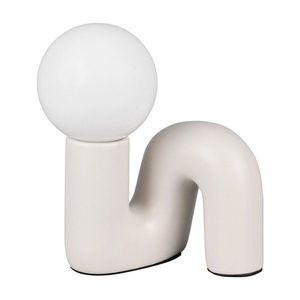 Slonovinová keramická stolová lampa (výška 21, 5 cm) Quinn – Reality vyobraziť