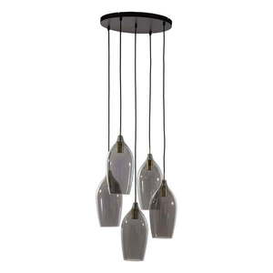 Závesné svietidlo so skleneným tienidlom v tmavo sivo–bronzovej farbe ø 45 cm Lukaro – Light & Living vyobraziť