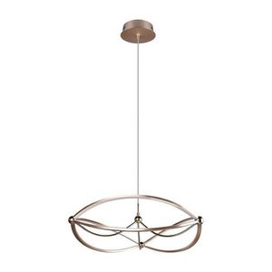 LED závesné svietidlo so stmievačom v mosadznej farbe Charivari – Trio vyobraziť