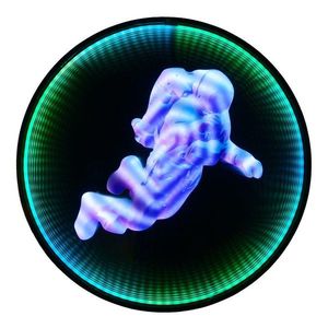 Čierna nástenná svetelná dekorácia do zásuvky ø 60 cm Duke – Reality vyobraziť