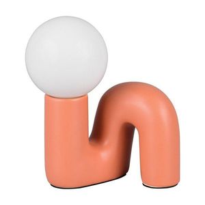 Oranžová keramická stolová lampa (výška 21, 5 cm) Quinn – Reality vyobraziť