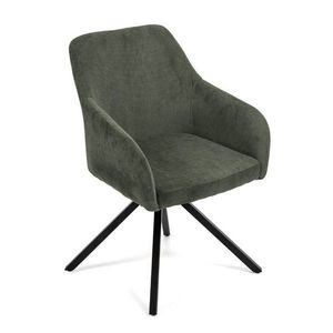 Zelené čalúnené jedálenské kreslo Lunio – Bonami Essentials vyobraziť