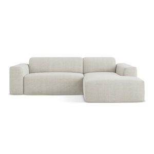 Béžová rohová pohovka (pravý roh/s leňoškou) Keli – Makamii vyobraziť