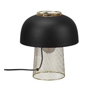 Matne čierna kovová stolová lampa (výška 28 cm) Punch – Reality vyobraziť