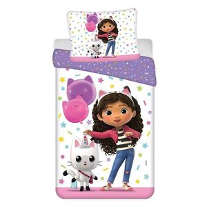 Bavlnená detská obliečka na jednolôžko 140x200 cm Gabby's Dollhouse "Confetti" – Jerry Fabrics vyobraziť