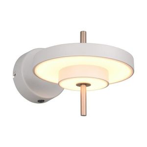 Slonovinové LED nástenné svietidlo s ohýbateľnou konštrukciou/so stmievačom ø 20 cm Keaton – Trio vyobraziť