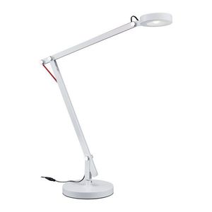 Biela LED stolová lampa s ohýbateľnou konštrukciou (výška 90 cm) Amsterdam – Trio vyobraziť