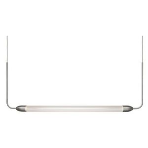 Oceľové závesné svietidlo v striebornej farbe so skleneným tienidlom Lemon Squeeze Linear – UMAGE vyobraziť