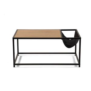 Čierny/v prírodnej farbe konferenčný stolík v dekore duba 60x99 cm Bayen – Bonami Essentials vyobraziť