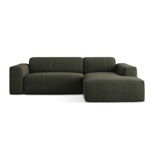 Zelená rohová pohovka (pravý roh/s leňoškou) Keli – Makamii vyobraziť