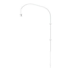 Biela kovová lampová noha 123 cm Willow – UMAGE vyobraziť