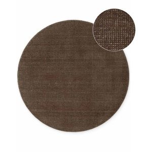 Hnedý ručne tkaný vlnený okrúhly koberec ø 200 cm Greenwich – Ted Baker vyobraziť