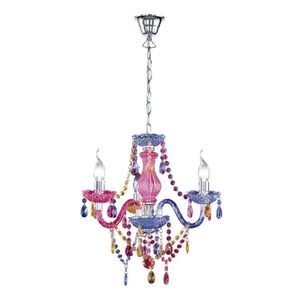 Kovové závesné svietidlo s tienidlom z akrylového skla ø 46 cm Lüster – Reality vyobraziť